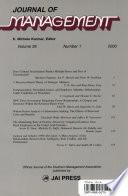 Journal of management