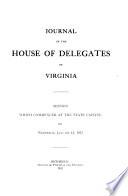 Journal of the House of Delegates of the Commonwealth of Virginia
