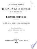 Jurisprudence des tribunaux de la réforme en Egypte