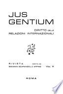 Jus gentium; rivista di diritto internazionale privato