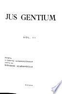 Jus gentium; rivista di diritto internazionale privato