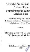 Keltische Numismatik und Archaeologie