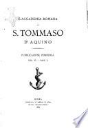 L'Accademia romana di S. Tommaso d'Aquino