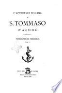 L'Accademia romana di S. Tommaso d'Aquino
