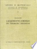 L'acquedotto Cornelio di Termini Imerese