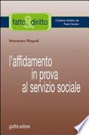 L'affidamento in prova al servizio sociale