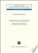 L'affitto d'azienda. Profili di calcolo economico e di rappresentazione contabile