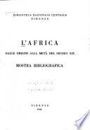 L'Africa dalle origini alla metà del secolo XIX