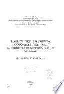 L'Africa nell'esperienza coloniale italiana