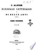 L'album giornale letterario e di belle arti
