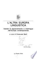 L'altra Europa linguistica