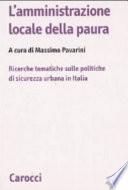 L'amministrazione locale della paura