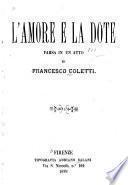 L'amore e la dote
