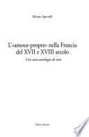 L'amour-propre nella Francia del XVII e XVIII secolo