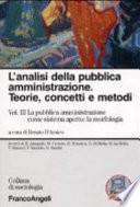 L'analisi della pubblica amministrazione. Teorie, concetti e metodi