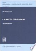 L'analisi di bilancio