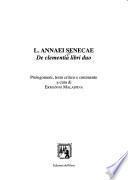 L. Annaei Senecae De clementia libri duo