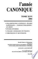 L'Année canonique