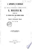 L'antichita di Bisceglie ed il suo primo vescovo S. Mauro M. contro le asserzioni dell'Arcid. Michele Garruba pel Sacerd. Ferdinando Bruni