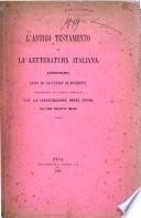 L'antico testamento e la letteratura italiana