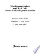 L'Antifascismo italiano negli Stati Uniti durante la seconda guerra mondiale