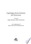 L'antologia, forma letteraria del Novecento