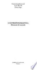 L'antroponomastica