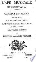 L'ape musicale