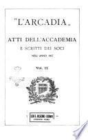 L'Arcadia atti dell'Accademia e scritti dei soci