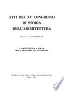 L'architettura a Malta dalla preistoria all'ottocento