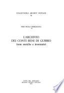 L'archivio dei conti Beni di Gubbio