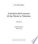 L'archivio del Convento di San Nicola in Tolentino