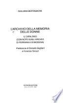 L'Archivio della memoria delle donne
