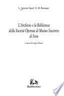L'archivio e la biblioteca della Società operaia di mutuo soccorso di Sora