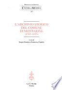 L'archivio storico del comune di Montaione