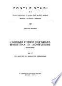 L'archivio storico dell'Abbazia benedettina di Montevergine: Gli archivi dei monasteri verginiani