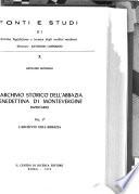L'archivio storico dell'Abbazia benedettina di Montevergine
