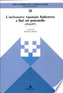 L'arcivescovo Anastasio Ballestrero a Bari nel Postconcilio (1974-1977)