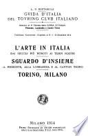 L' arte in Italia dai secoli più remoti ai tempi nostri