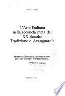 L'arte italiana nella seconda metà del XX secolo