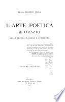 L'arte poetica di Orazio nella critica italiana e straniera ...