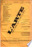 L'arte rivista di lettere, di arti e di teatri