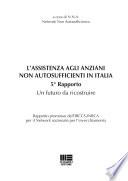 L'assistenza agli anziani non autosufficienti in Italia