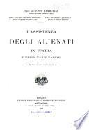 L'assistenza degli alienati in Italia e nelle varie nazioni