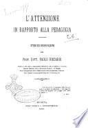 L'attenzione in rapporto alla filosofia