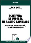L'attività di impresa in ambito familiare