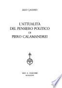 L'attualità del pensiero politico di Piero Calamandrei