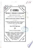 L'aurora periodico d'istruzione e di educazione