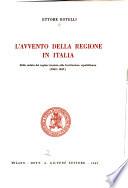 L'avvento della Regione in Italia