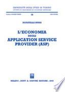 L'economia degli application service provider (ASP)